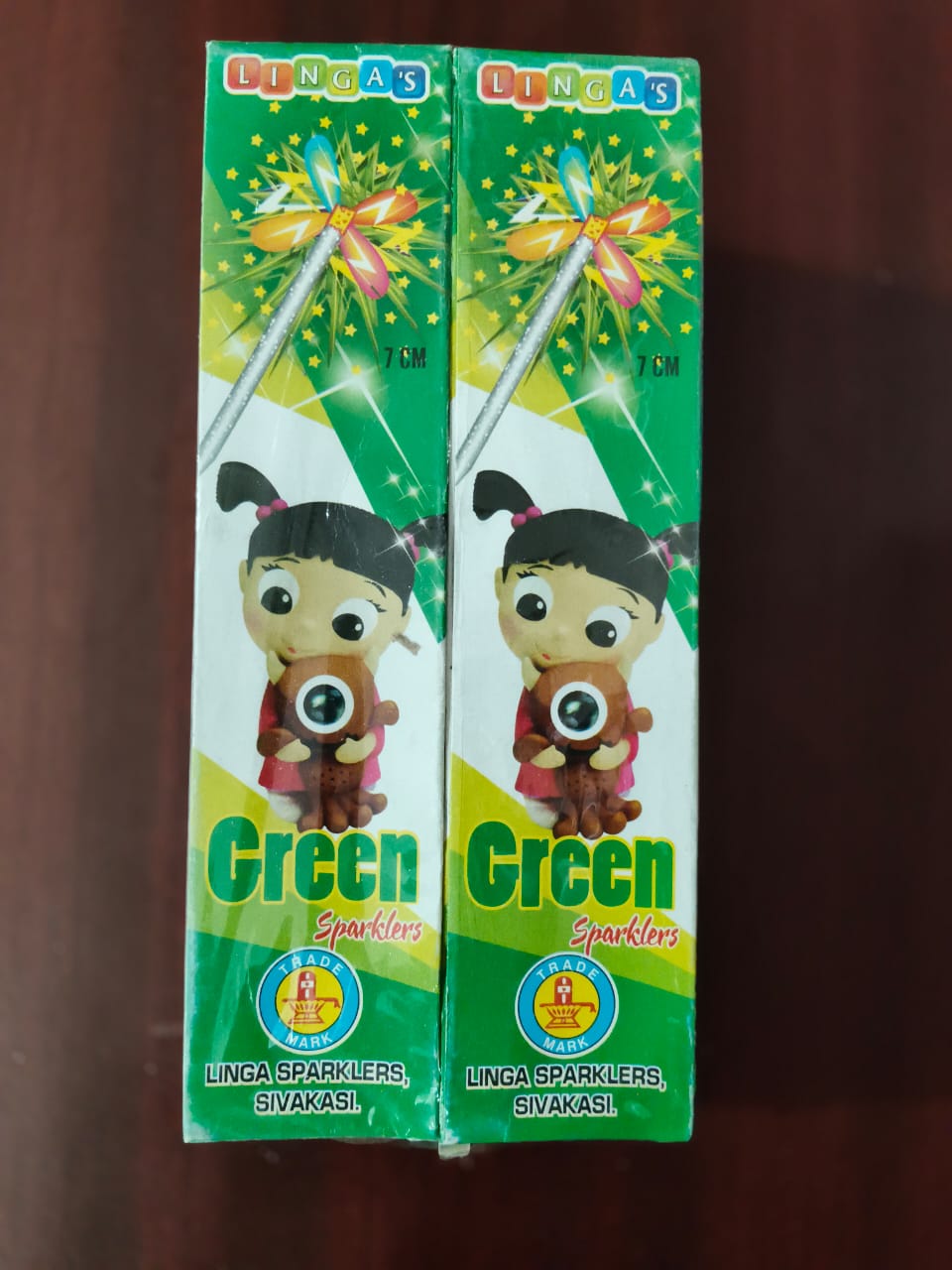 7cm Green Sparklers