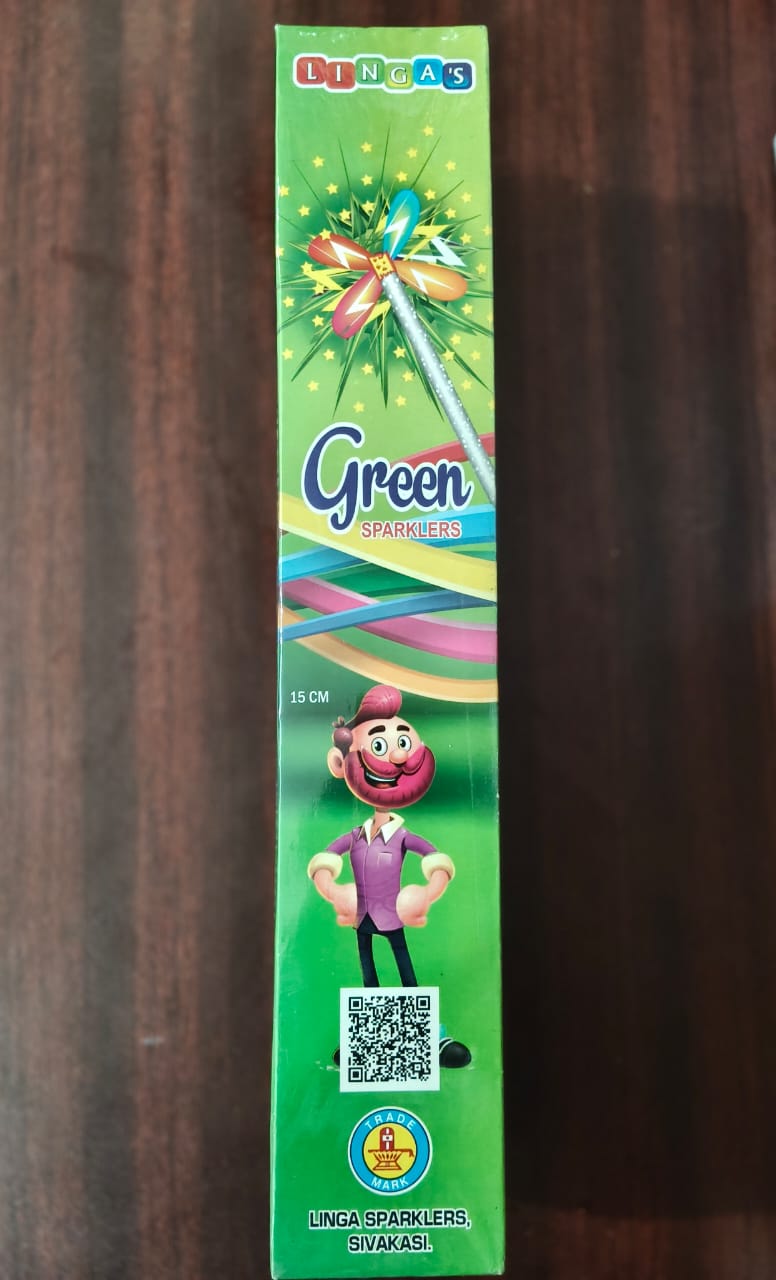 15cm Green Sparklers